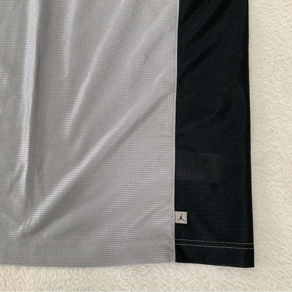 Men’s XL NIKE AIR JORDAN Black Gray Mesh Sleeveless Basketball Jersey Tank Top